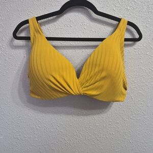 Shade & Shore Yellow Bikini Top